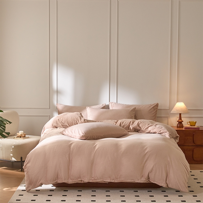 618家纺 2025新款樱花绒单品四件套系列-单被套 浅驼