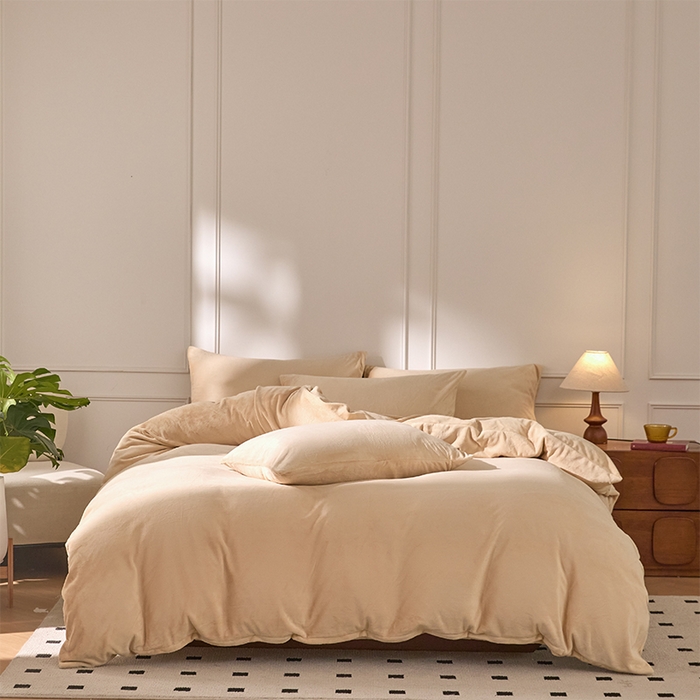 91家纺网 家纺一手货源 找家纺 （总）618家纺 2025新款樱花绒单品四件套系列-四件套