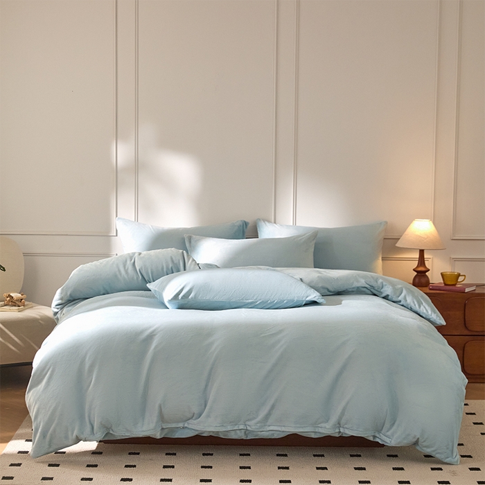 91家纺网 家纺一手货源 找家纺 （总）618家纺 2025新款樱花绒单品四件套系列-四件套