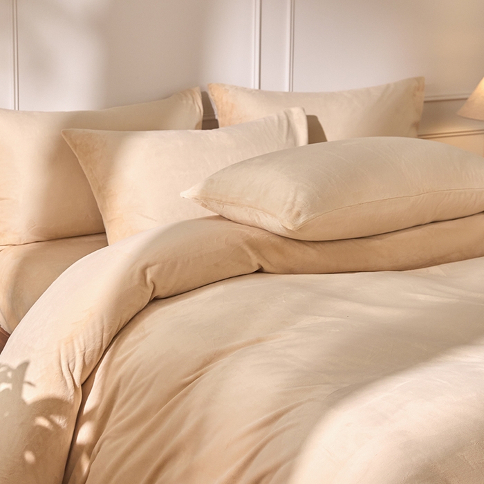 91家纺网 家纺一手货源 找家纺 （总）618家纺 2025新款樱花绒单品四件套系列-四件套