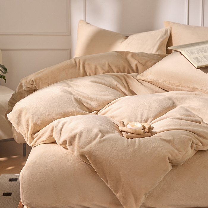 91家纺网 家纺一手货源 找家纺 （总）618家纺 2025新款樱花绒单品四件套系列-四件套