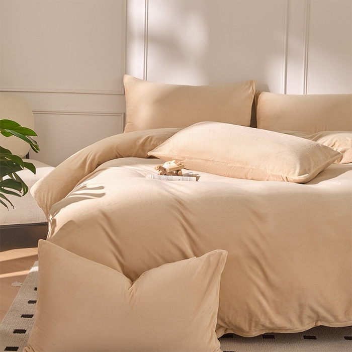 91家纺网 家纺一手货源 找家纺 （总）618家纺 2025新款樱花绒单品四件套系列-四件套