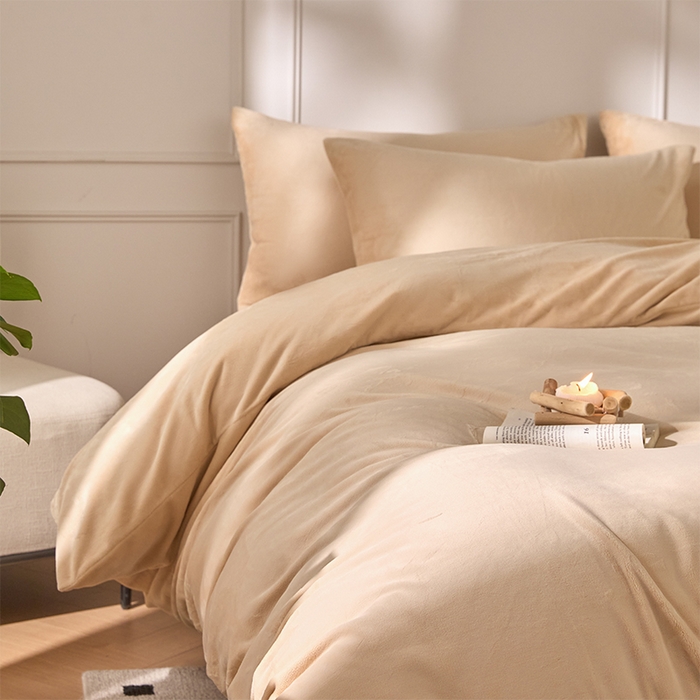 91家纺网 家纺一手货源 找家纺 （总）618家纺 2025新款樱花绒单品四件套系列-四件套