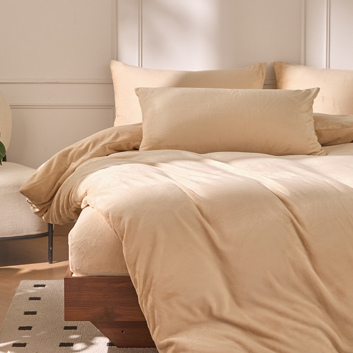 91家纺网 家纺一手货源 找家纺 （总）618家纺 2025新款樱花绒单品四件套系列-四件套