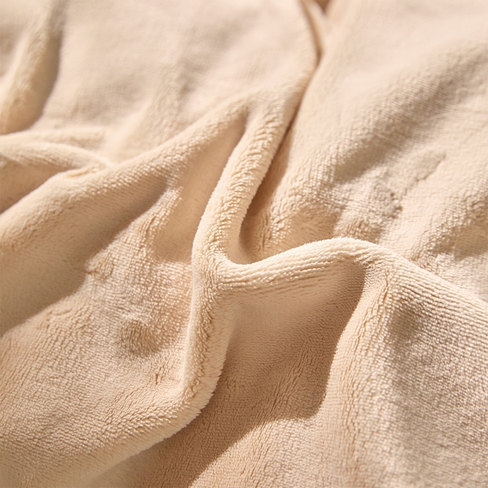 91家纺网 家纺一手货源 找家纺 618家纺 2025新款樱花绒单品四件套系列-四件套 奶咖