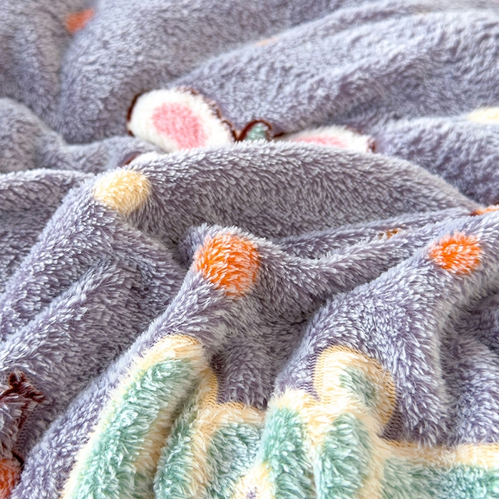 91家纺网 家纺一手货源 找家纺 好梦来家纺（原锦茂家纺） 2025新款印花款A类雪花绒冬被羊羔绒冬被被芯冬季牛奶绒冬被动物乐园