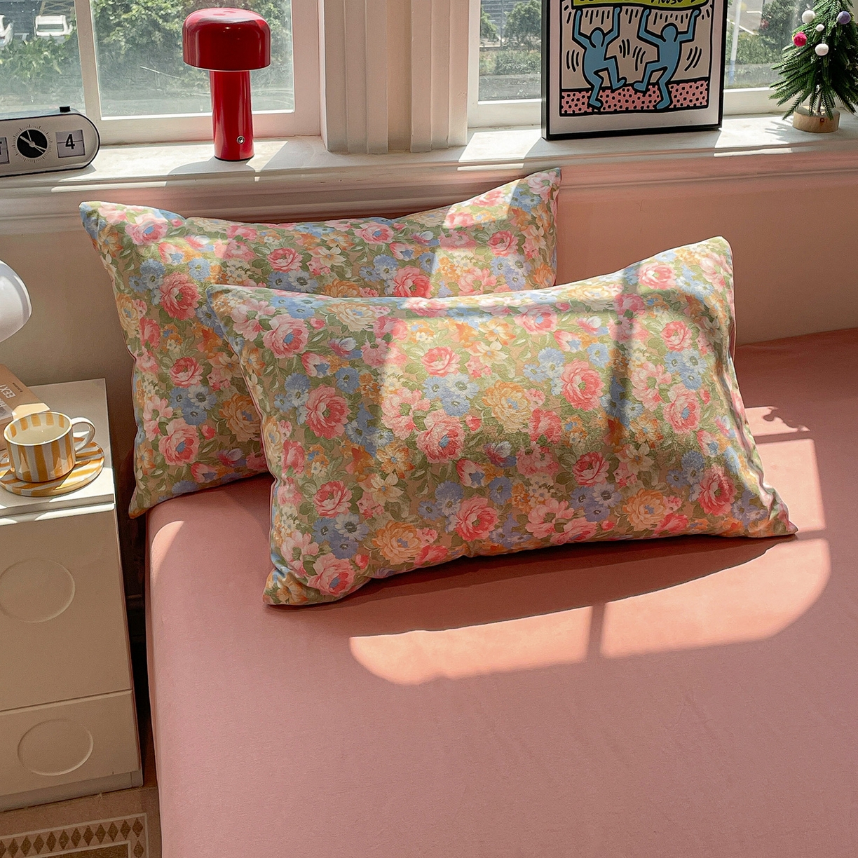 91家纺网 家纺一手货源 找家纺 （总）品乐家纺 2025秋冬复古风全棉纯棉加厚磨毛四件套