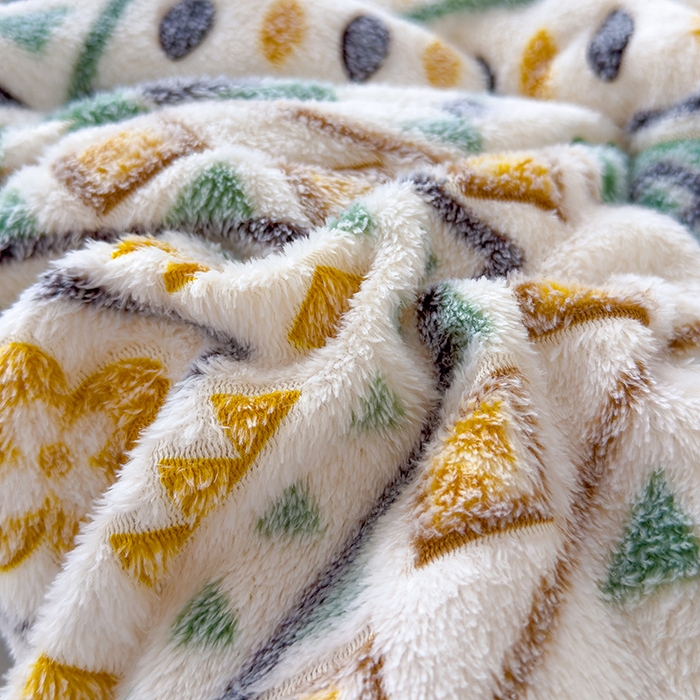 91家纺网 家纺一手货源 找家纺 好梦来家纺（原锦茂家纺） 2025新款印花款A类雪花绒冬被羊羔绒冬被被芯冬季牛奶绒冬被几何