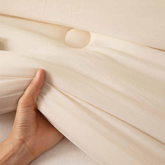 91家纺网 家纺一手货源 找家纺 蝶蔻家纺 2025新款亲肤舒适原棉纯色大豆被被子被芯 本白