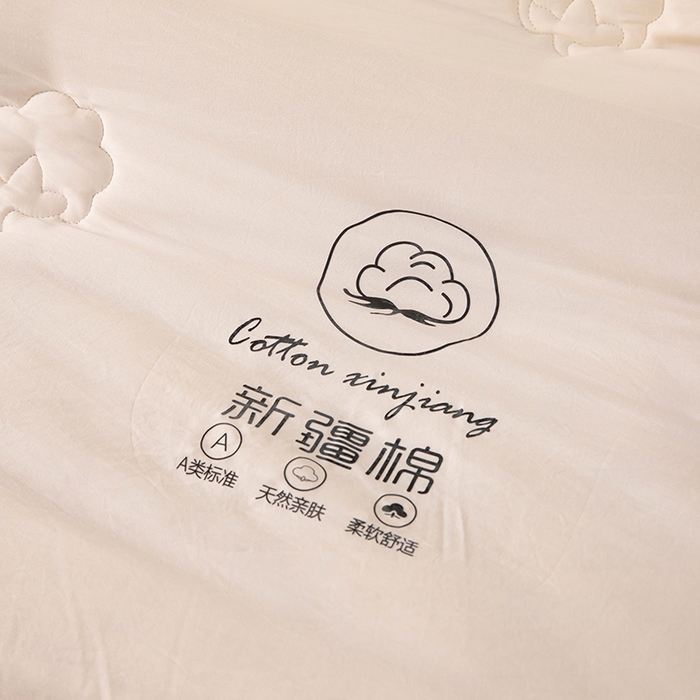91家纺网 家纺一手货源 找家纺 蝶蔻家纺 2025新款亲肤软糯新疆棉花保暖被被子被芯-本白 本白-绿