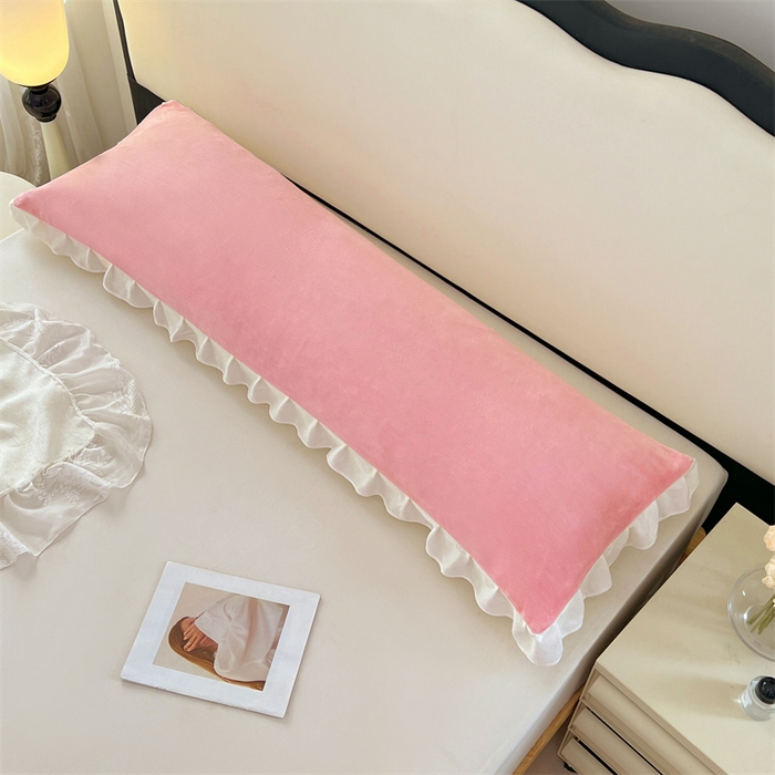 91家纺网 家纺一手货源 找家纺 （总）梦舒羽 2025A类新款牛奶绒花枕套边双人宿舍法兰绒情侣枕头套珊瑚绒枕芯套