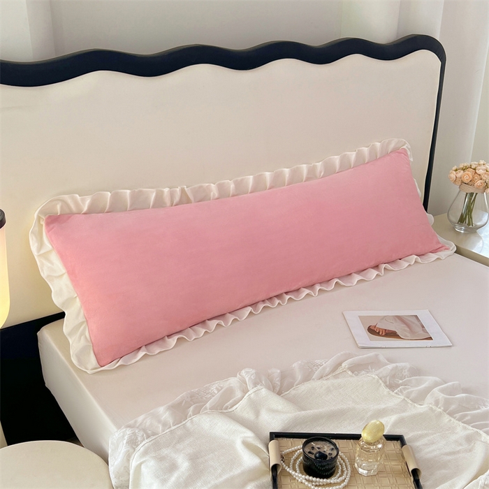 91家纺网 家纺一手货源 找家纺 （总）梦舒羽 2025A类新款牛奶绒花枕套边双人宿舍法兰绒情侣枕头套珊瑚绒枕芯套