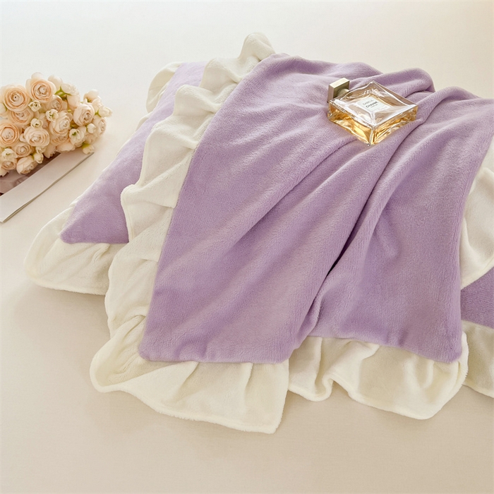 91家纺网 家纺一手货源 找家纺 （总）梦舒羽 2025A类新款牛奶绒花枕套边单人宿舍法兰绒枕头套珊瑚绒枕芯套