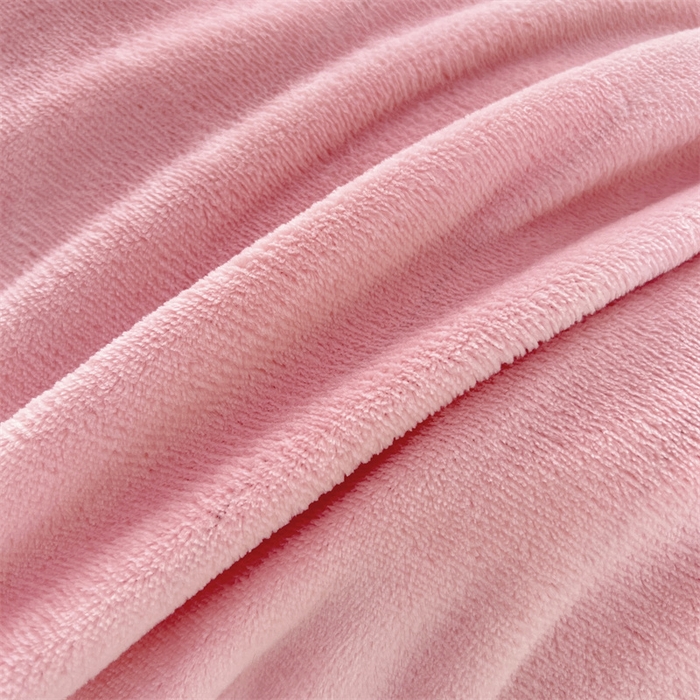 91家纺网 家纺一手货源 找家纺 梦舒羽 2025A类新款牛奶绒花枕套边单人宿舍法兰绒枕头套珊瑚绒枕芯套 西柚粉