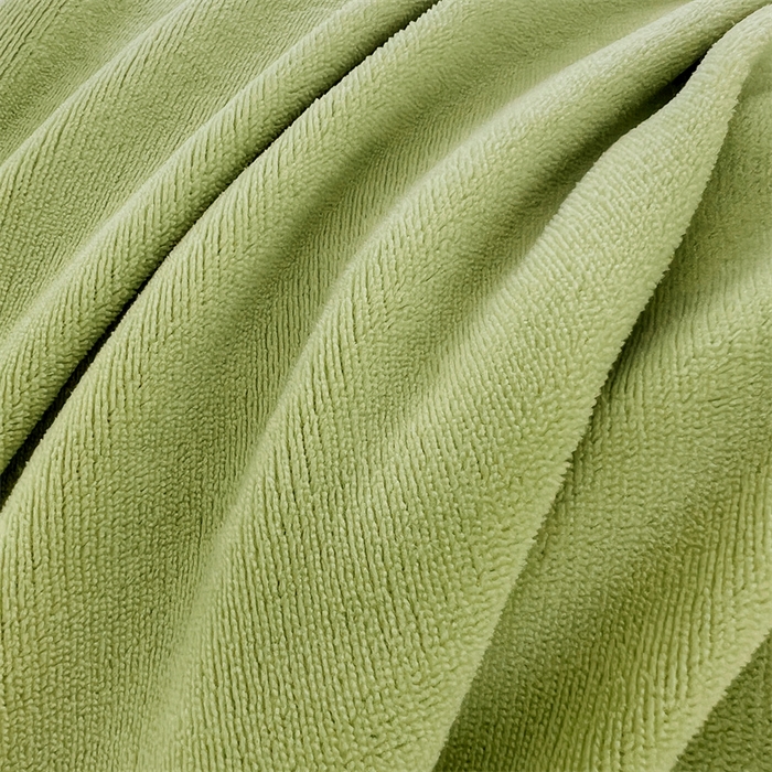 91家纺网 家纺一手货源 找家纺 梦舒羽 2025A类新款牛奶绒花枕套边单人宿舍法兰绒枕头套珊瑚绒枕芯套 青草绿