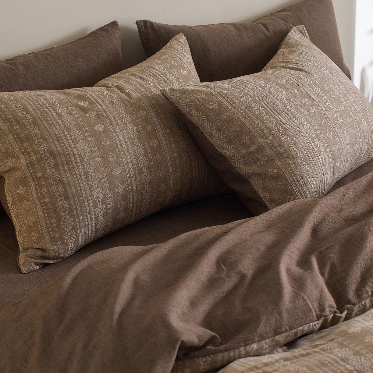 91家纺网 家纺一手货源 找家纺 （总）XIWEN-希文家纺 2025新款秋冬60支全棉水洗色织大提花四件套