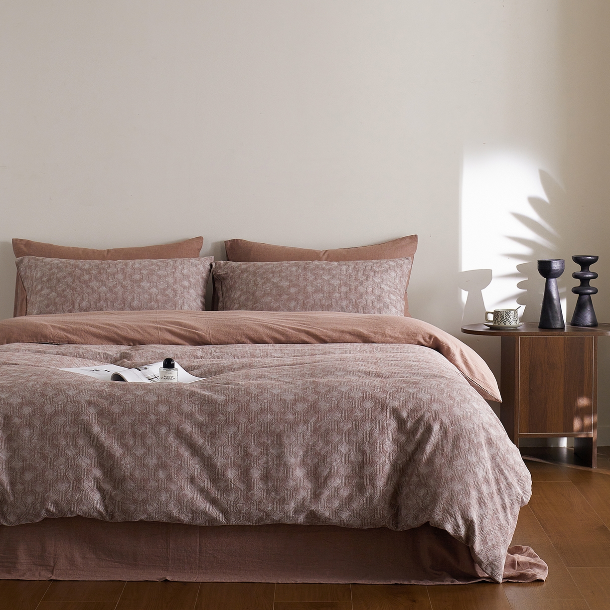 91家纺网 家纺一手货源 找家纺 （总）XIWEN-希文家纺 2025新款秋冬60支全棉水洗色织大提花四件套