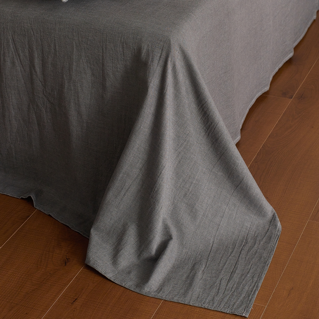 91家纺网 家纺一手货源 找家纺 XIWEN-希文家纺 2025新款秋冬60支全棉水洗色织大提花四件套 曼陀罗-灰