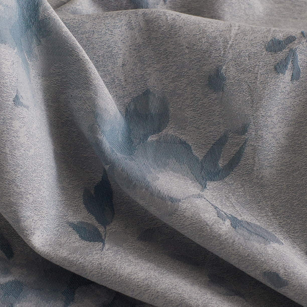 91家纺网 家纺一手货源 找家纺 XIWEN-希文家纺 2025新款秋冬60支全棉水洗色织大提花四件套 曼陀罗-蓝