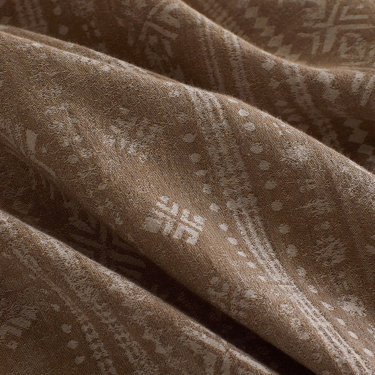 91家纺网 家纺一手货源 找家纺 XIWEN-希文家纺 2025新款秋冬60支全棉水洗色织大提花四件套 波西