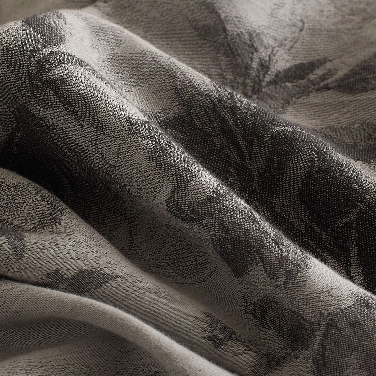 91家纺网 家纺一手货源 找家纺 XIWEN-希文家纺 2025新款秋冬60支全棉水洗色织大提花四件套 曼陀罗-灰