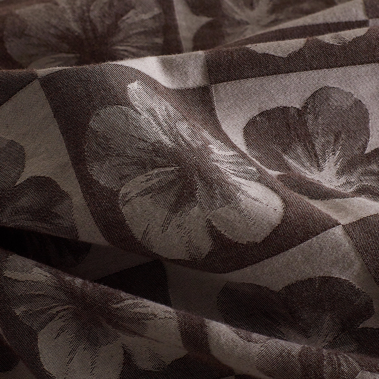 91家纺网 家纺一手货源 找家纺 XIWEN-希文家纺 2025新款秋冬60支全棉水洗色织大提花四件套 欢乐颂