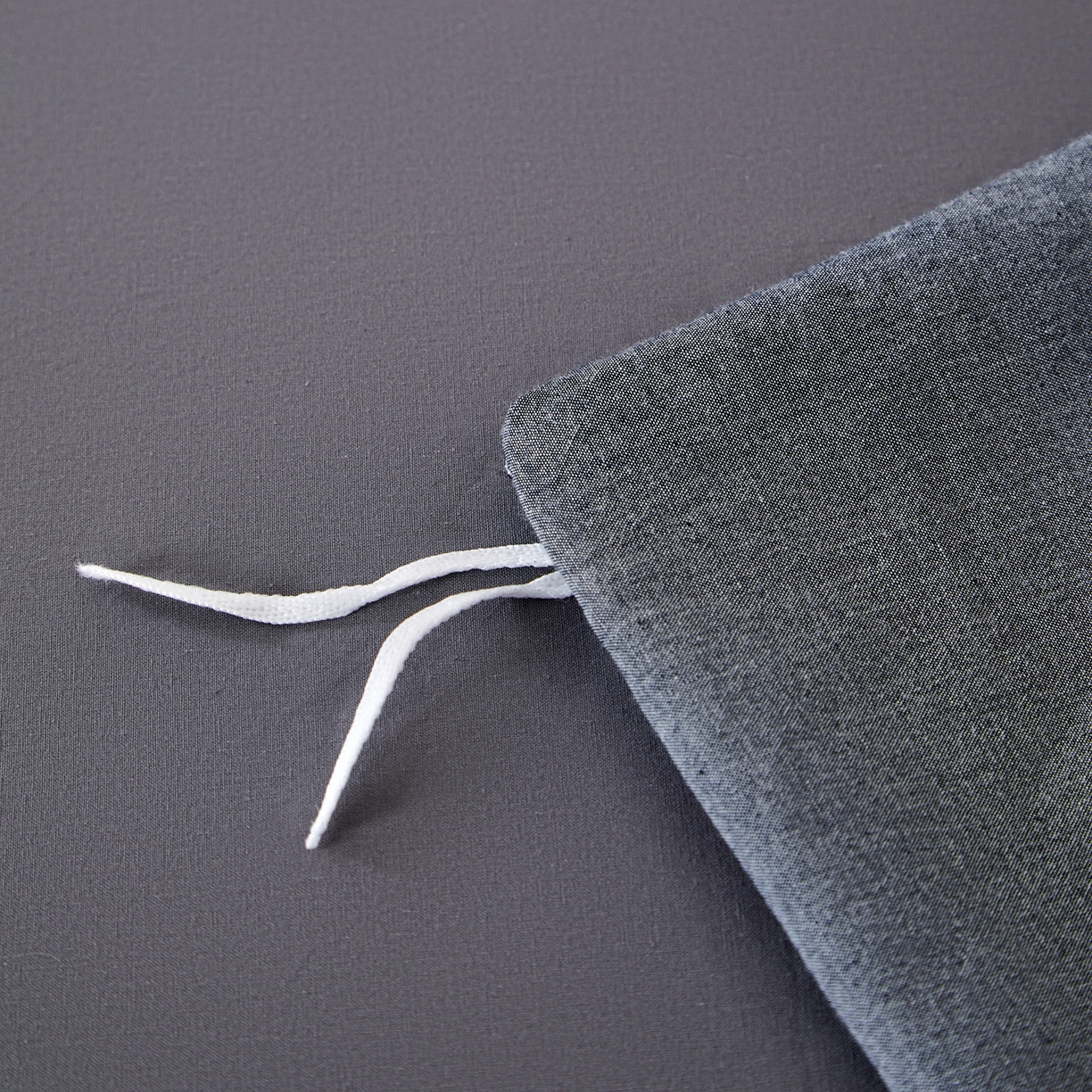 91家纺网 家纺一手货源 找家纺 九沐良品 2025新款全棉色织水洗棉无印风四件套 希尔威亚蓝