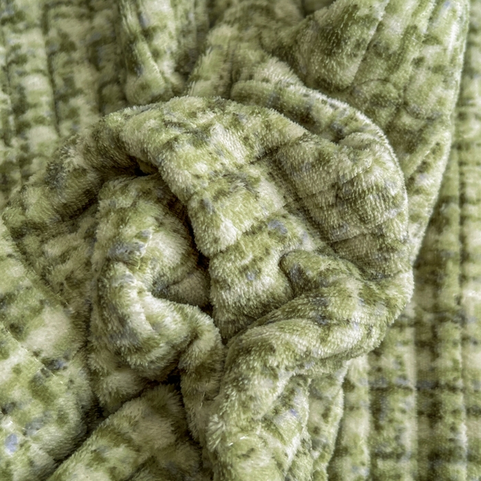 91家纺网 家纺一手货源 找家纺 芷卧 2025新款小香风牛奶绒床盖三件套 香妃-绿