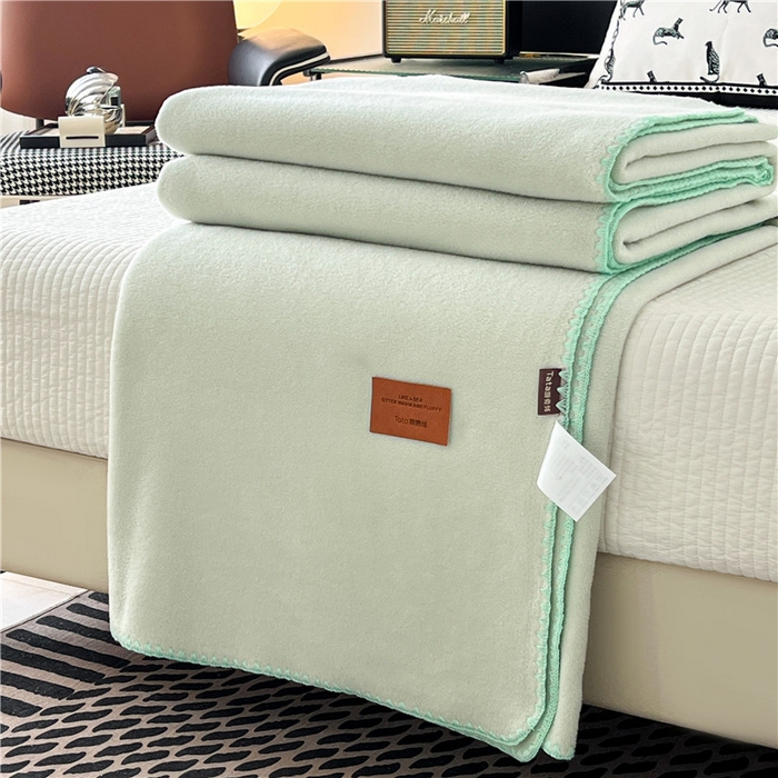 91家纺网 家纺一手货源 找家纺 （总）琪格格纺织 2025新款高端航空水貂绒毛毯双面绒盖毯办公室家用午睡沙发毯空调毯子