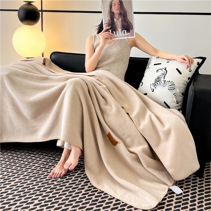 91家纺网 家纺一手货源 找家纺 （总）琪格格纺织 2025新款高端航空水貂绒毛毯双面绒盖毯办公室家用午睡沙发毯空调毯子