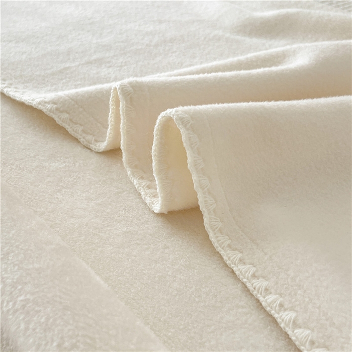 91家纺网 家纺一手货源 找家纺 琪格格纺织 2025新款高端航空水貂绒毛毯双面绒盖毯办公室家用午睡沙发毯空调毯子 奶酪 乳白