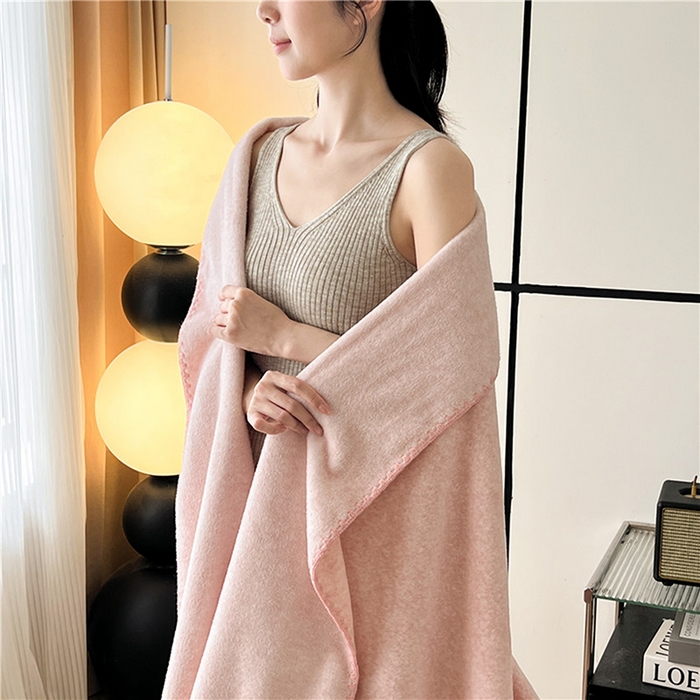 91家纺网 家纺一手货源 找家纺 琪格格纺织 2025新款高端航空水貂绒毛毯双面绒盖毯办公室家用午睡沙发毯空调毯子 云柚 浅玉