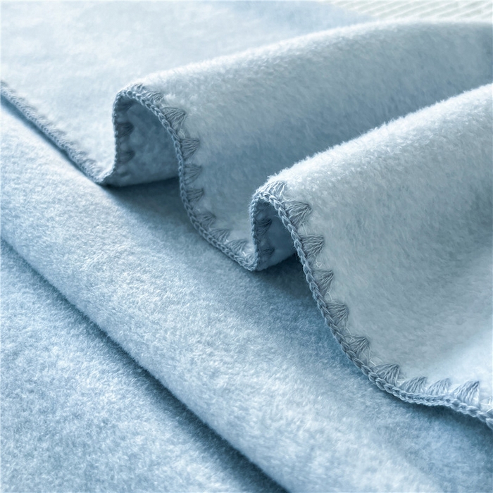 91家纺网 家纺一手货源 找家纺 琪格格纺织 2025新款高端航空水貂绒毛毯双面绒盖毯办公室家用午睡沙发毯空调毯子 海盐-蓝