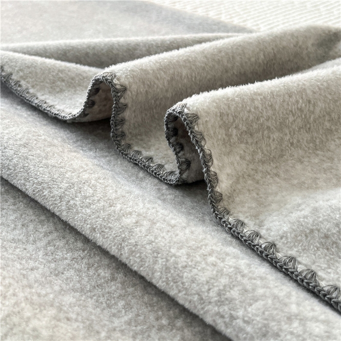 91家纺网 家纺一手货源 找家纺 琪格格纺织 2025新款高端航空水貂绒毛毯双面绒盖毯办公室家用午睡沙发毯空调毯子 石墨-浅灰