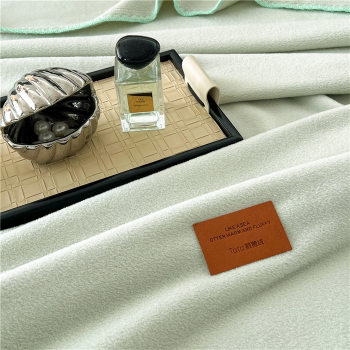 91家纺网 家纺一手货源 找家纺 琪格格纺织 2025新款高端航空水貂绒毛毯双面绒盖毯办公室家用午睡沙发毯空调毯子 抹茶 奶绿