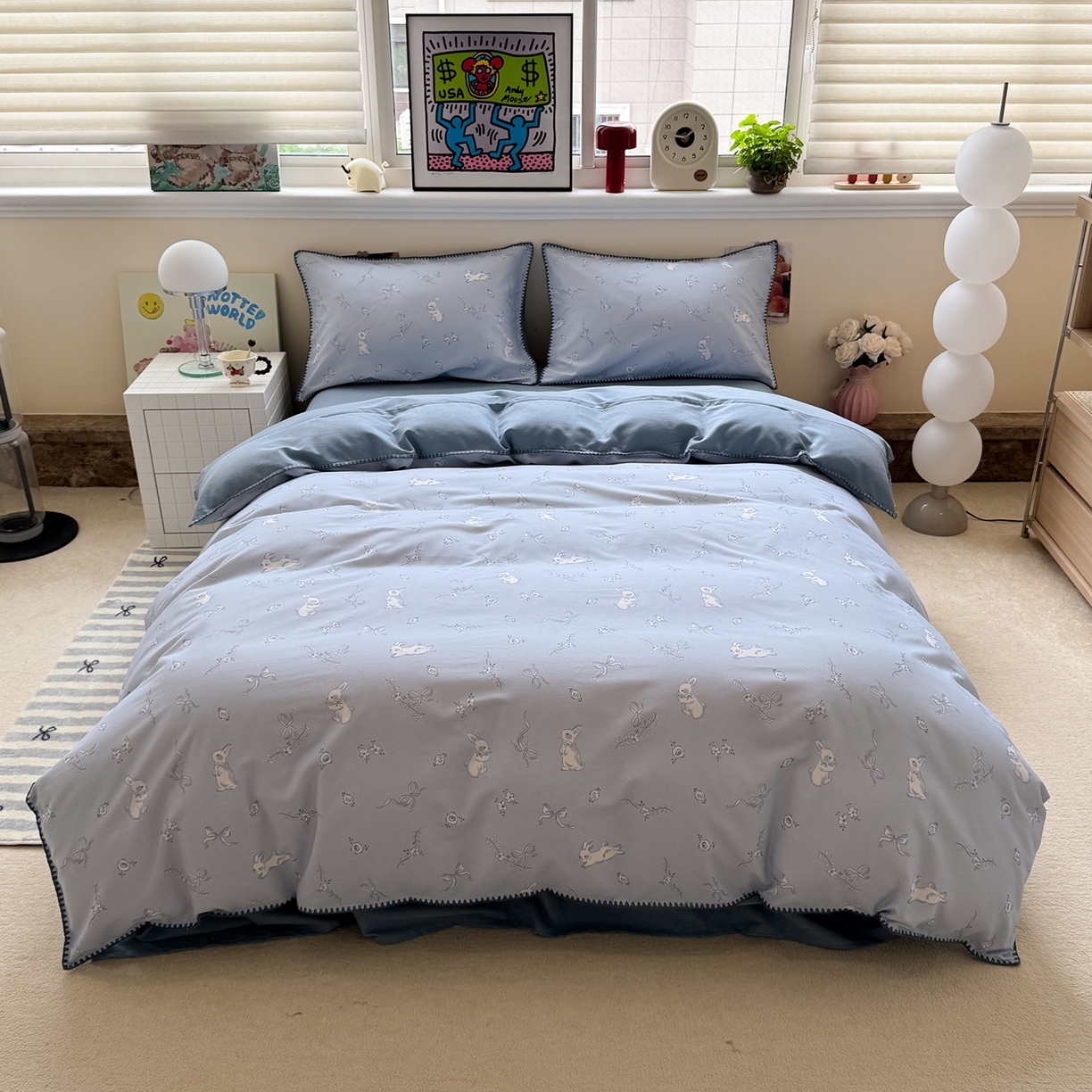 91家纺网 家纺一手货源 找家纺 （总）慕尚家纺 2025新款磨毛三角针套件四件套