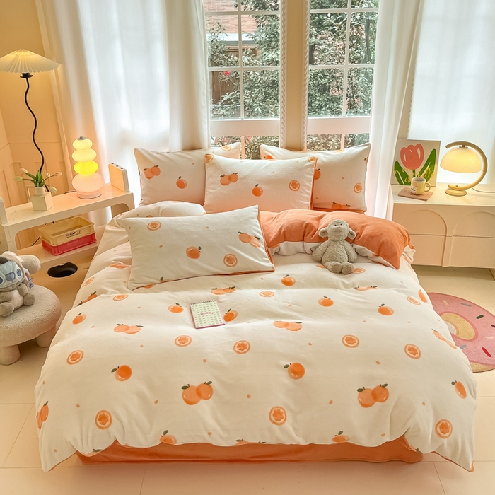 91家纺网 家纺一手货源 找家纺 （总）佳汐蓝家纺 2025新款190克高克重牛奶绒印花四件套