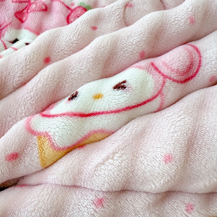 91家纺网 家纺一手货源 找家纺 宜梦家居 2025新款獭兔绒三层夹棉加厚豆豆棉被子被芯 美乐蒂