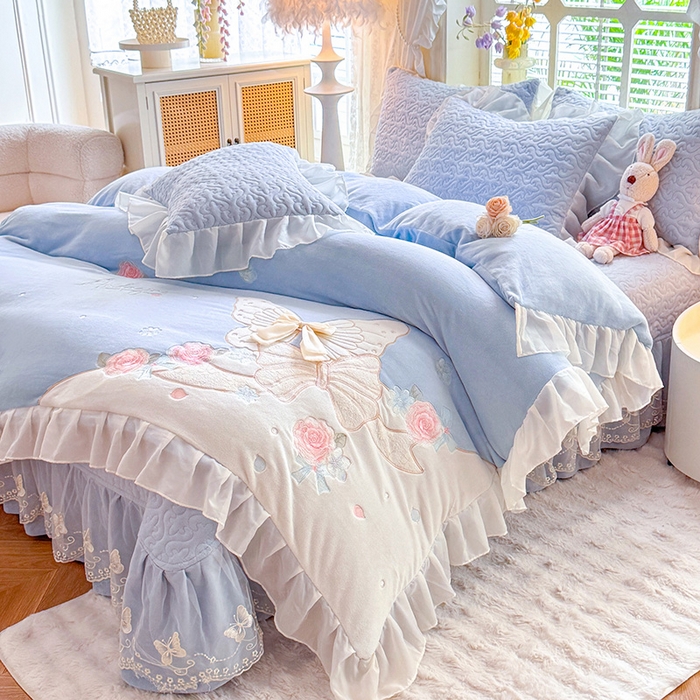 91家纺网 家纺一手货源 找家纺 （总）绒棉世家 2025新款20%亚麻80%棉棉麻提花四件套