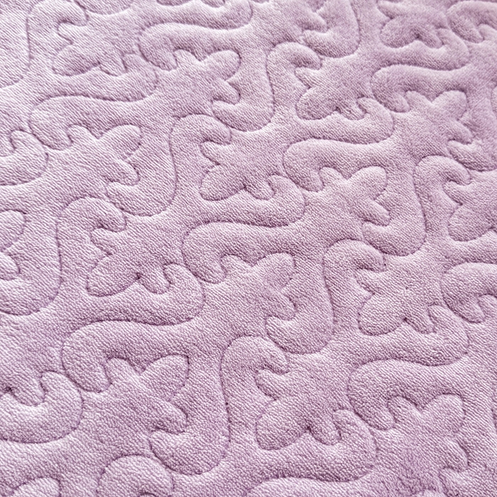 91家纺网 家纺一手货源 找家纺 绒棉世家 2025秋冬新款A类加厚牛奶绒花边床盖款床裙四件套-浪漫蝴蝶结 浪漫蝴蝶结-紫