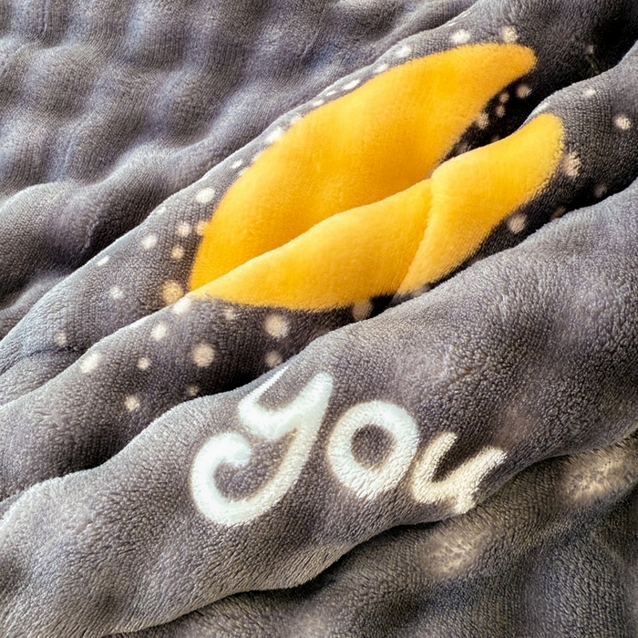 91家纺网 家纺一手货源 找家纺 宜梦家居 2025新款獭兔绒三层夹棉加厚豆豆棉被子被芯 星月