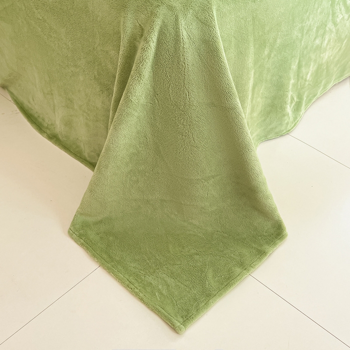 91家纺网 家纺一手货源 找家纺 佳汐蓝家纺 2025新款190克高克重牛奶绒印花四件套 铃兰花开