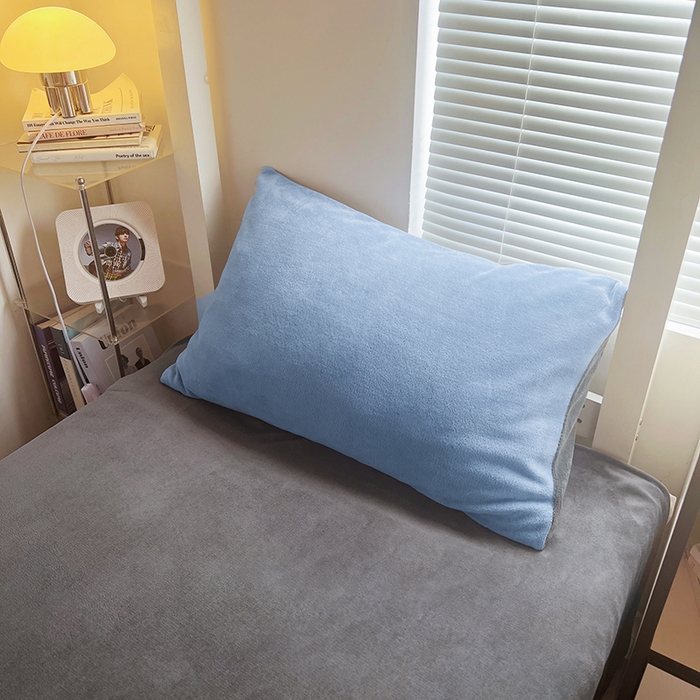 91家纺网 家纺一手货源 找家纺 （总）优卡迪家纺馆 2025新款牛奶绒纯色双拼宿舍床三件套