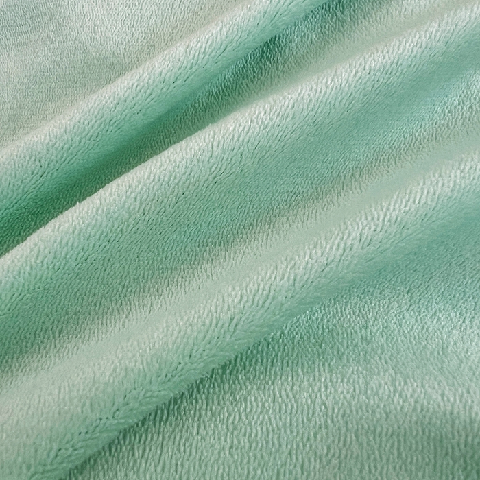 91家纺网 家纺一手货源 找家纺 优卡迪家纺馆 2025新款牛奶绒纯色双拼宿舍床三件套 嫩绿奶白