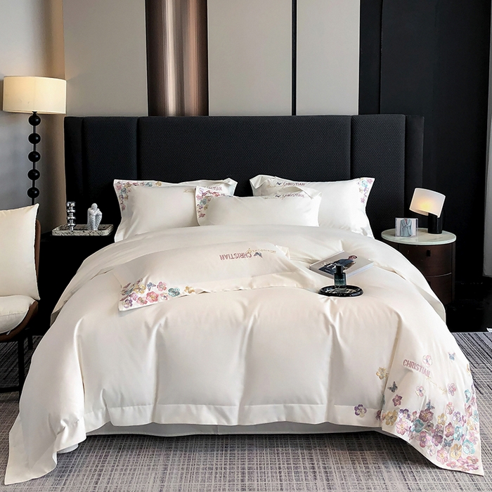 91家纺网 家纺一手货源 找家纺 丞音家纺 【特价新品】A类100支超柔超细旦长绒棉磨毛保暖绣花四件套纯棉加厚刺绣全棉床单被套-花瑾系列 花瑾-伊丽莎白