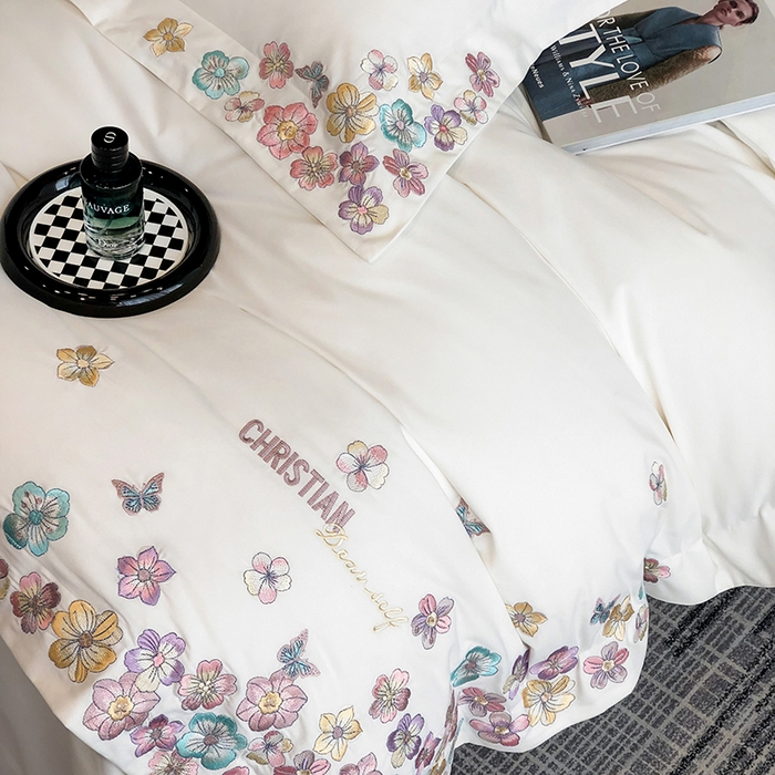 91家纺网 家纺一手货源 找家纺 丞音家纺 【特价新品】A类100支超柔超细旦长绒棉磨毛保暖绣花四件套纯棉加厚刺绣全棉床单被套-花瑾系列 花瑾-伊丽莎白