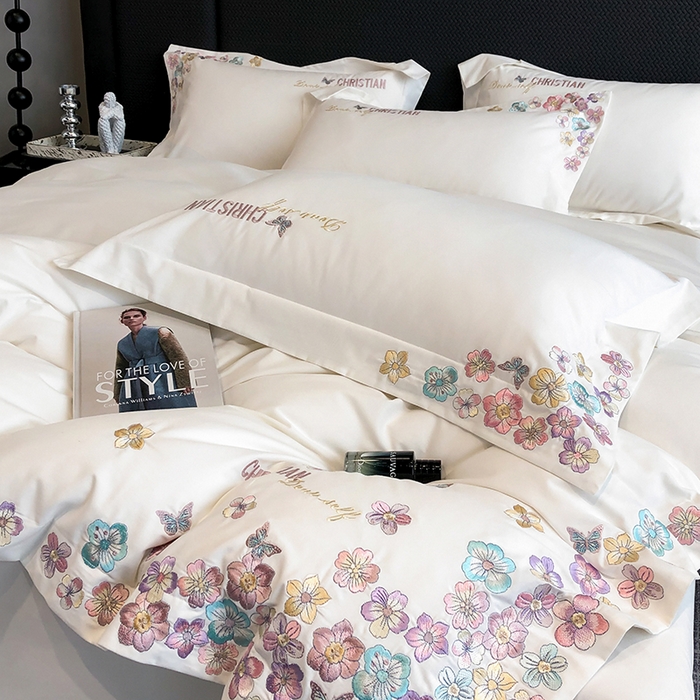 91家纺网 家纺一手货源 找家纺 丞音家纺 【特价新品】A类100支超柔超细旦长绒棉磨毛保暖绣花四件套纯棉加厚刺绣全棉床单被套-花瑾系列 花瑾-伊丽莎白