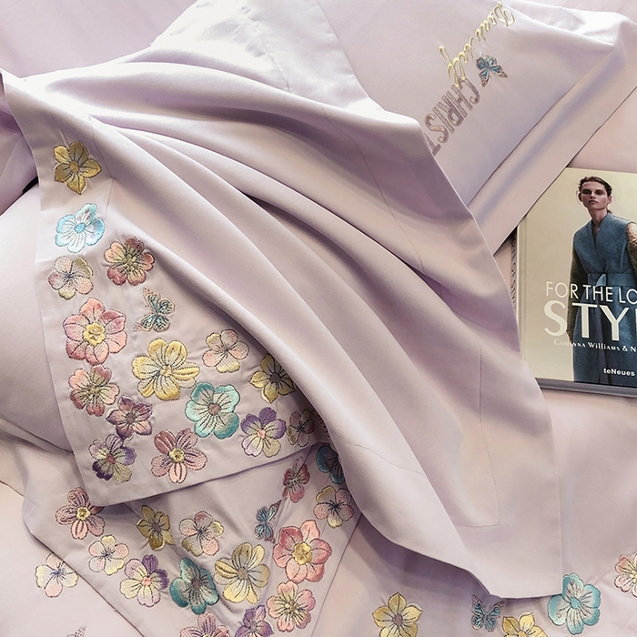 91家纺网 家纺一手货源 找家纺 丞音家纺 【特价新品】A类100支超柔超细旦长绒棉磨毛保暖绣花四件套纯棉加厚刺绣全棉床单被套-花瑾系列 花瑾-木槿紫