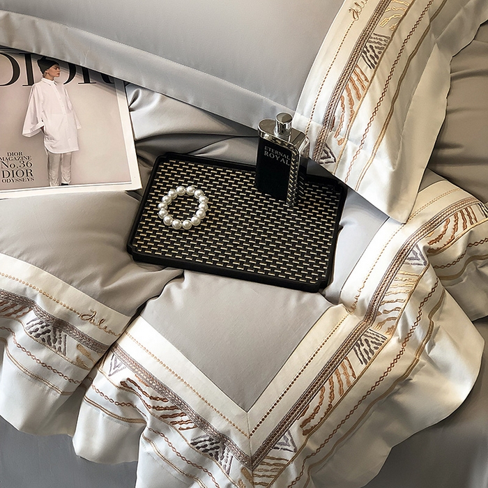 91家纺网 家纺一手货源 找家纺 （总）丞音家纺 2025新款瑞恩超柔A类100支超细旦长绒棉磨毛刺绣四件套秋冬加厚纯棉全棉绣花床上用品