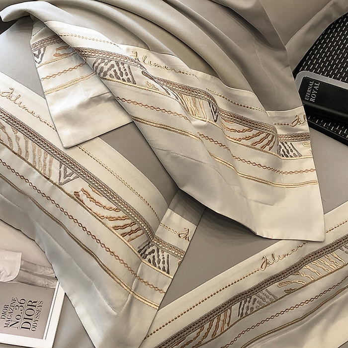 91家纺网 家纺一手货源 找家纺 （总）丞音家纺 2025新款瑞恩超柔A类100支超细旦长绒棉磨毛刺绣四件套秋冬加厚纯棉全棉绣花床上用品